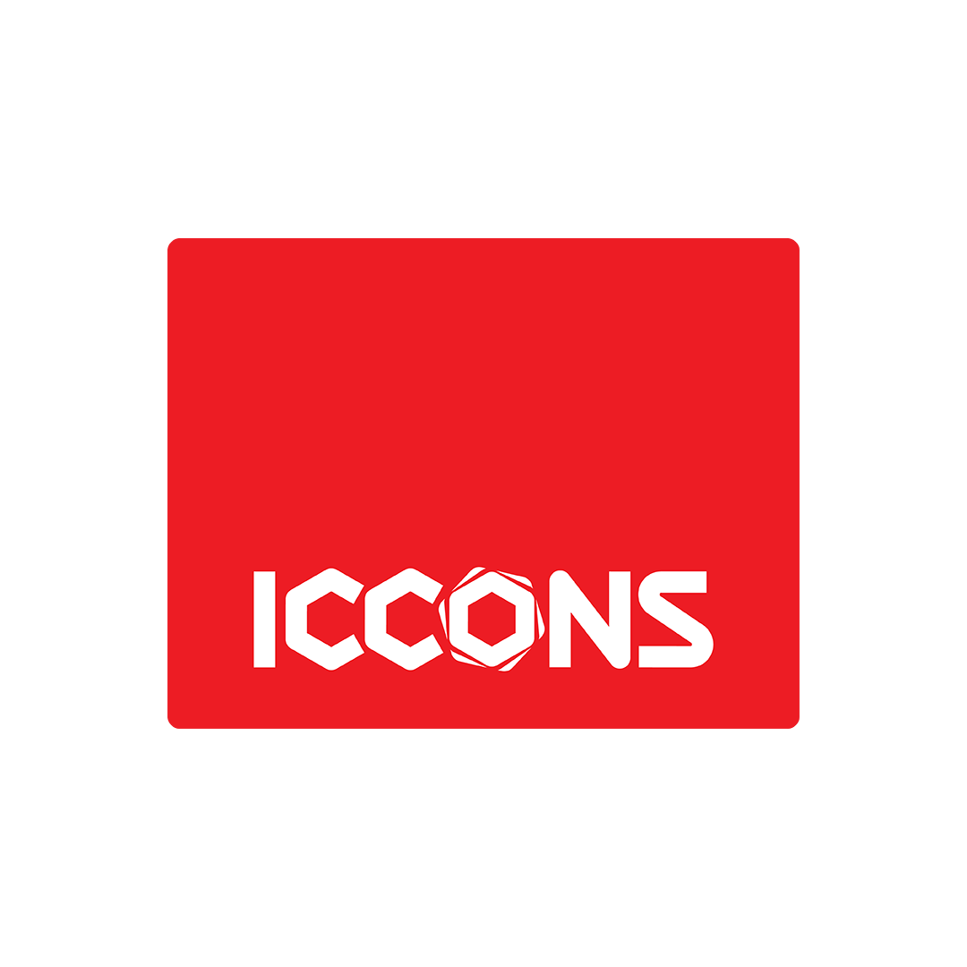 ICCONS Word - White on Red_NoTagline_(Rounded Corners, High Top)-square